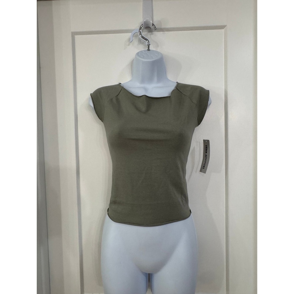 Out From Under Cotton Compression Boatneck Crop Tee small